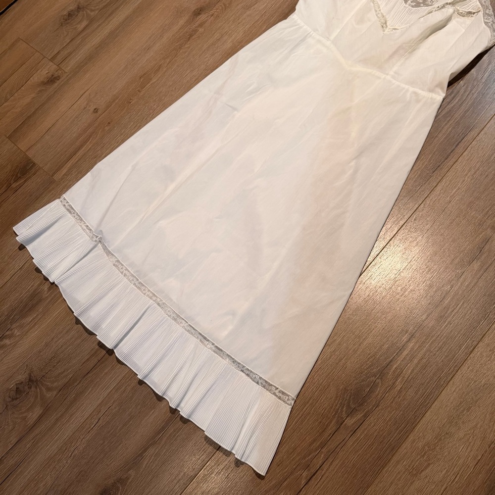 Rare 1950’s Barbizon White Ivory Slip Dress Lace Women’s Vintage Size 16 Miss - Picture 4 of 9
